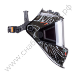 Маска сварщика КОРУНД МЕГА чёрная (ф-р MEGA, внеш. регулировка) в коробке