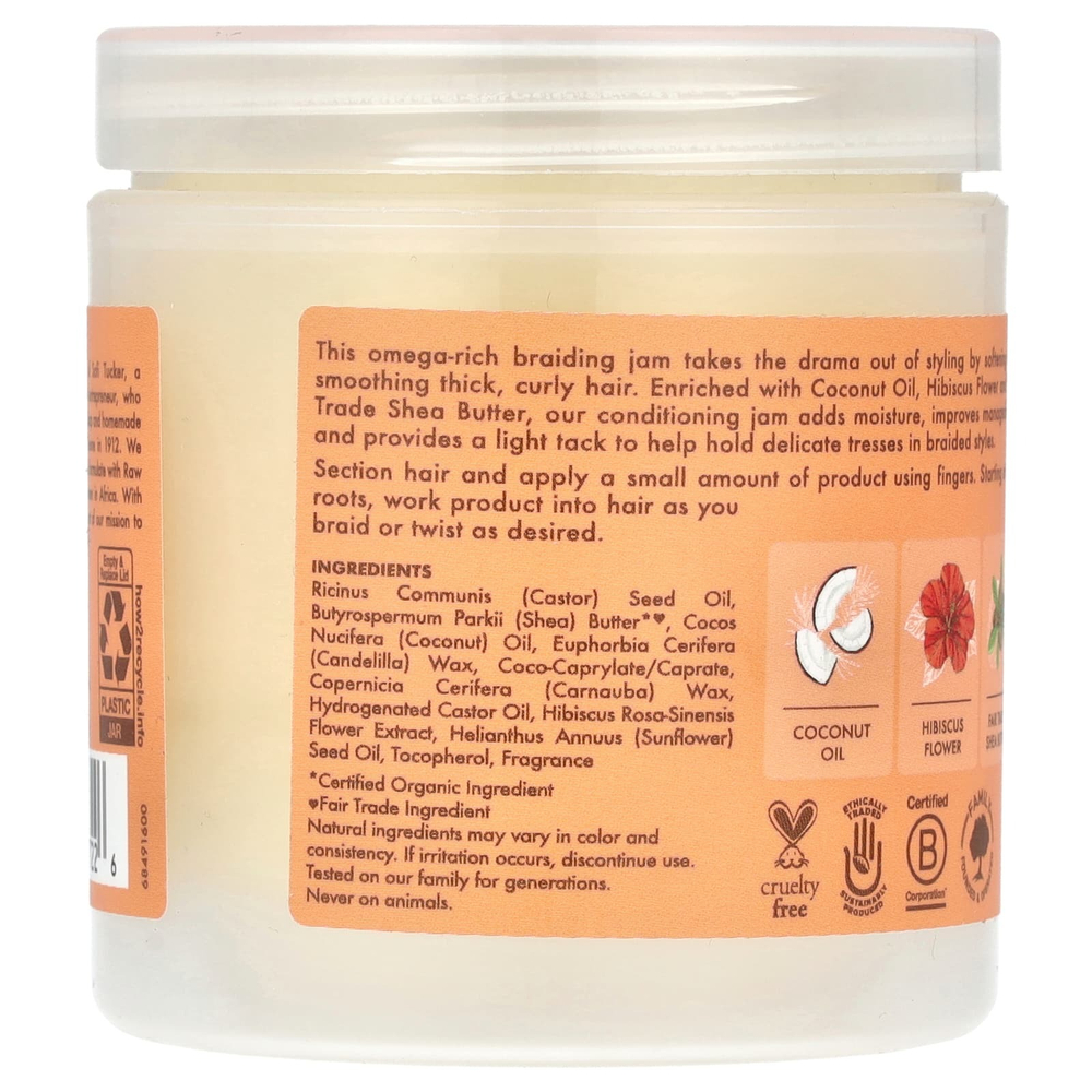 SheaMoisture, Kids Braiding Jam, кокос и гибискус с маслом ши, 156 г (5,5 унции)