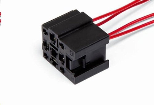 Разъем подключения 4-х контактного реле, соединит.реле блока предохр. Авар 2110-12, 1118, 2170, с 4-мя проводами (CARGEN)