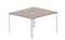 Составной стол на 2 рабочих места 118х136,6х75см (2 эргономичных выреза)