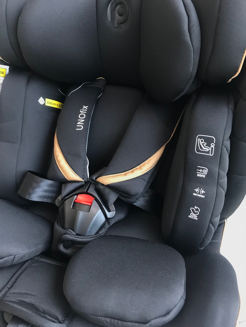 Автокресло Peppy Unofix black 0-36 кг.