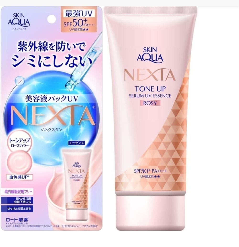 SKIN AQUA Nexsta Tone-Up Serum UV Essence - легкая солнцезащитная эссенция