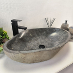 Раковина из речного камня RS63503 (71*46*16) 0124