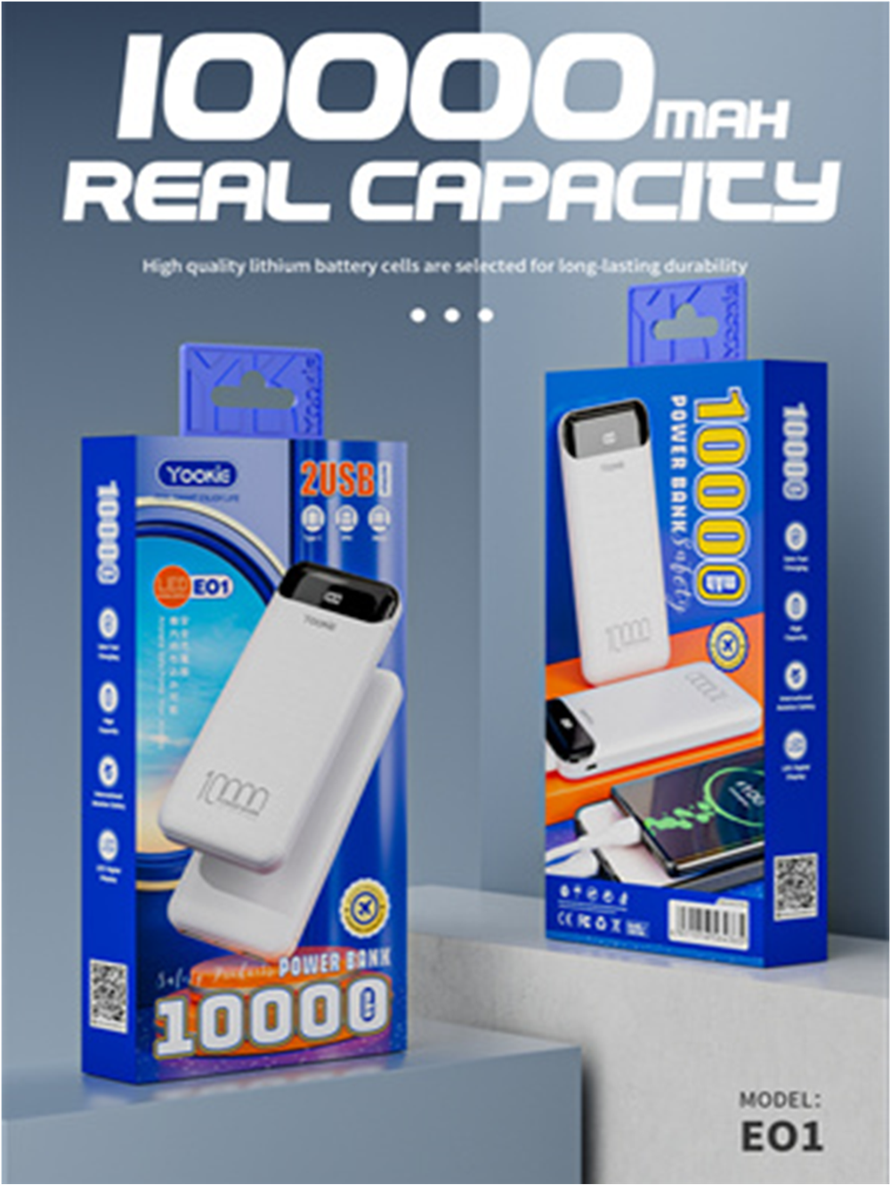 Power Bank Yookie EO1 (10 000mAh)