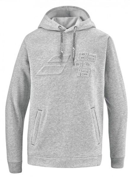 Кофта для мальчика теннисная Babolat Exercise Hood Sweat Jr - серый