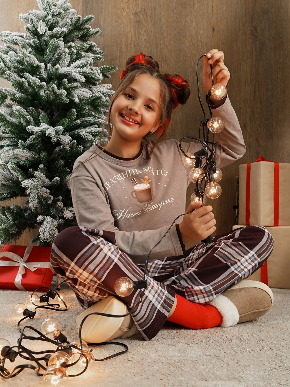 Костюм для девочки Твикс-1 Виотекс СЕРЫЙ