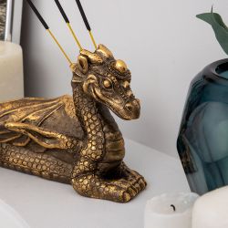 Подставка для благовоний и ароматических палочек Дракон Тесса Бронза