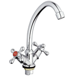 LML4-A605 двурукий смеситель для кухни на гайке эконом( уп 2шт)