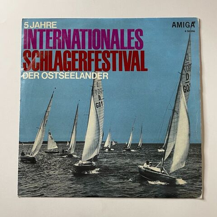 Винтажная виниловая пластинка LP Сборник Jahre Internationales Schlagerfestival Der Ostseelander (ГДР 1967)