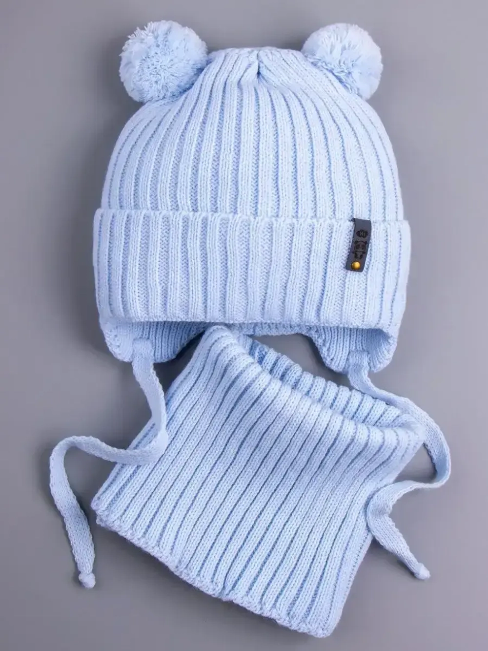 Шапка для мальчика со снудом осенняя