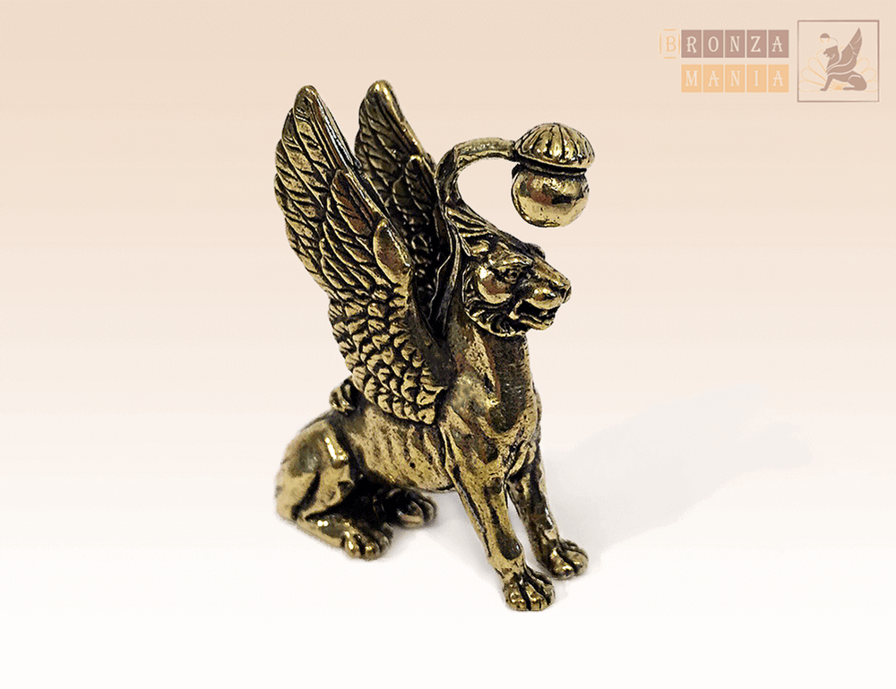 фигурка Грифон рельефный 4 см. с фонарем