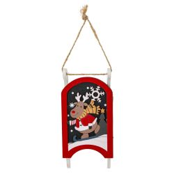 GAEM Изделие декоративное подвесное "Сани", L6,5 W2,5 H14 см, 4в.