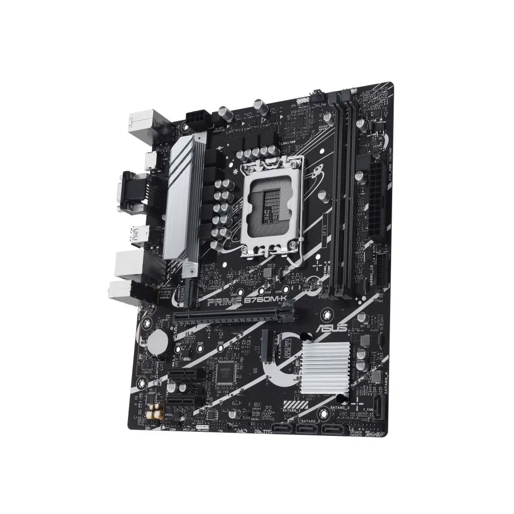 Материнская плата ASUS PRIME B760M-K (LGA1700/B760/2xDDR5/mATX/RAID/VGA, HDMI) (90MB1FI0-M0EAY0)