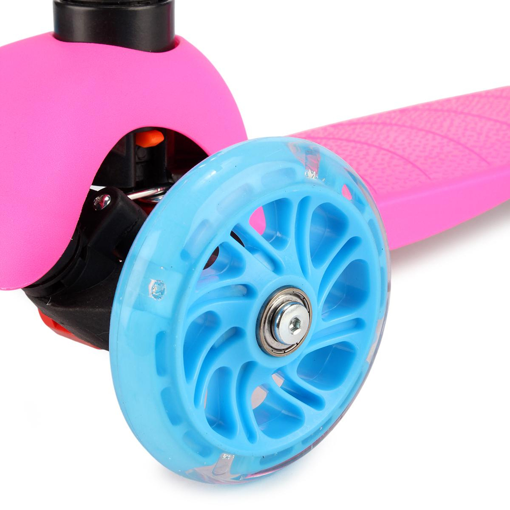 Самокат 3х кол.55см,макс.высота ручки62см,колесаPUсвет,макс.вес45кг