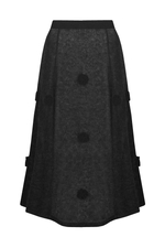 Серая юбка из мохера