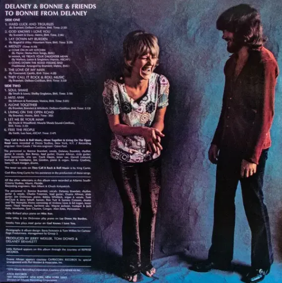 Delaney & Bonnie & Friends – To Bonnie From Delaney - Speakers Corner LP