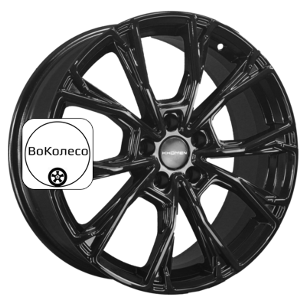 7,5x19/5x108 ET38 D60,1 KHW1907 (Jetour X70/X90 Plus) Black Khomen Wheels