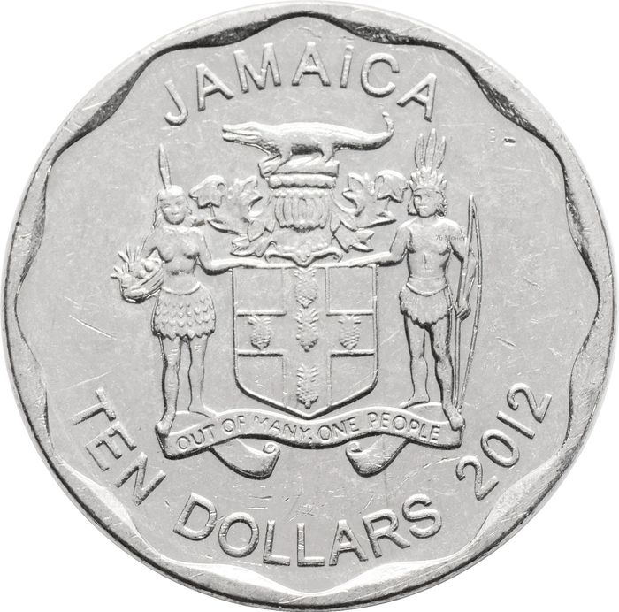 10 долларов 2012 Ямайка