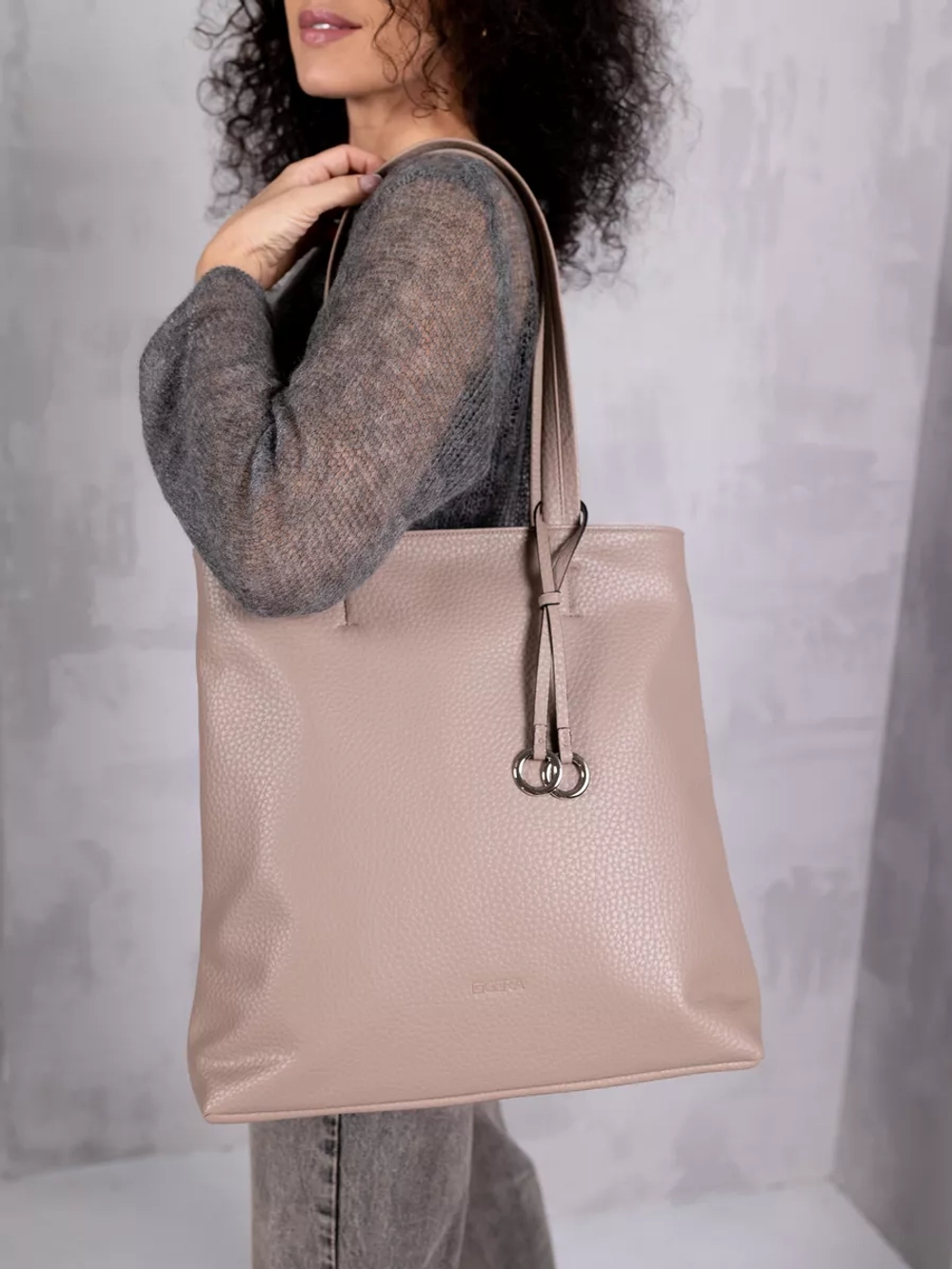 Сумка через плечо большая шоппер