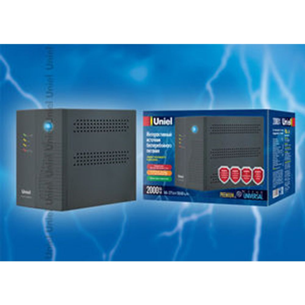 U-IUPS-2000UC Интерактивный источник бесперебойного питания Uniel, номинальная мощность 2000 ВА «Universal»