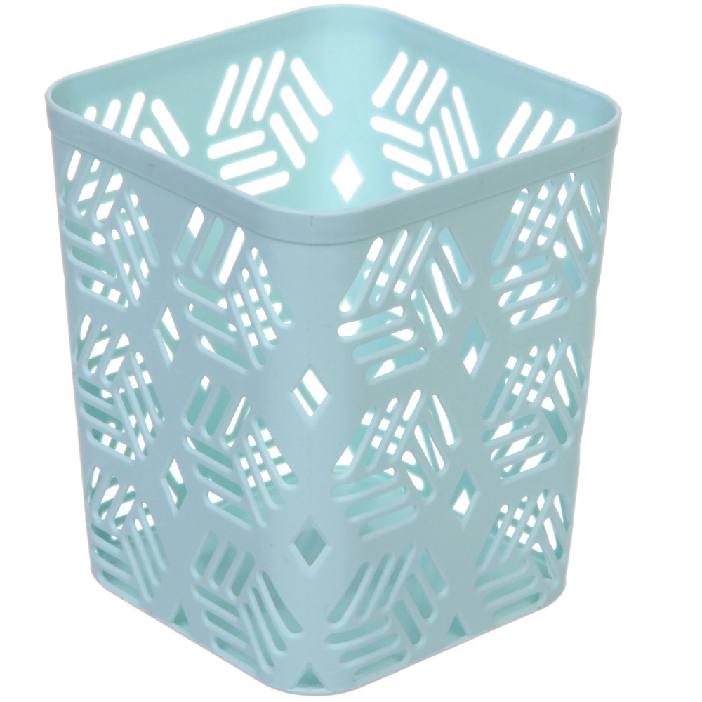 Подставка для столовых приборов пластиковая «Геометрия» 9*9*11см, микс цветов