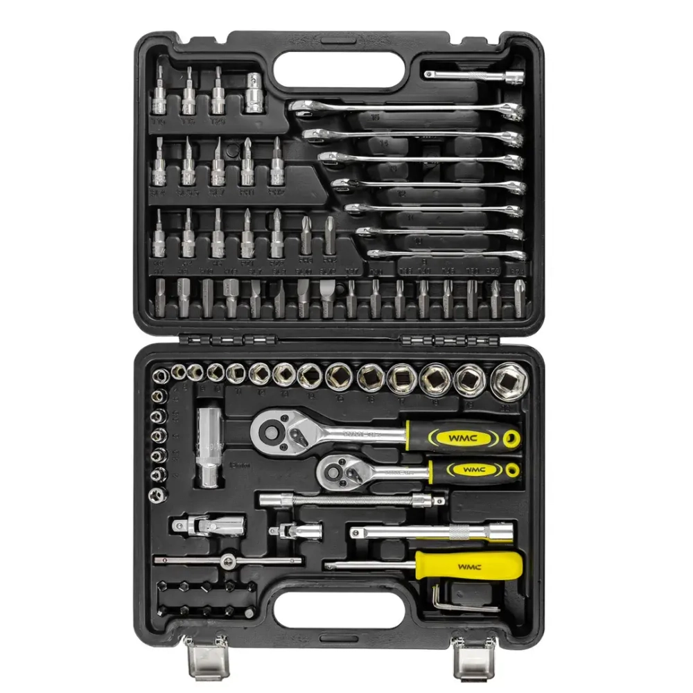 Набор инструментов 82 пр. 1/4''3/8''(6гр.)(4-22мм) WMC TOOLS WMC-4821-5DS-м
