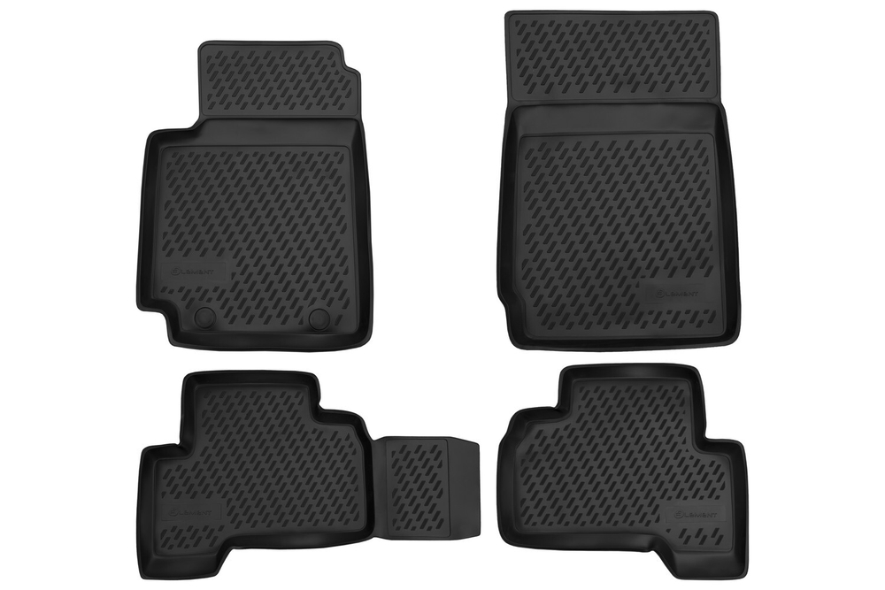 Коврики Standard, в салон SUZUKI Grand Vitara 5D, 2005- , 4 шт. (полиуретан, чёрные) Element.CARSZK00005