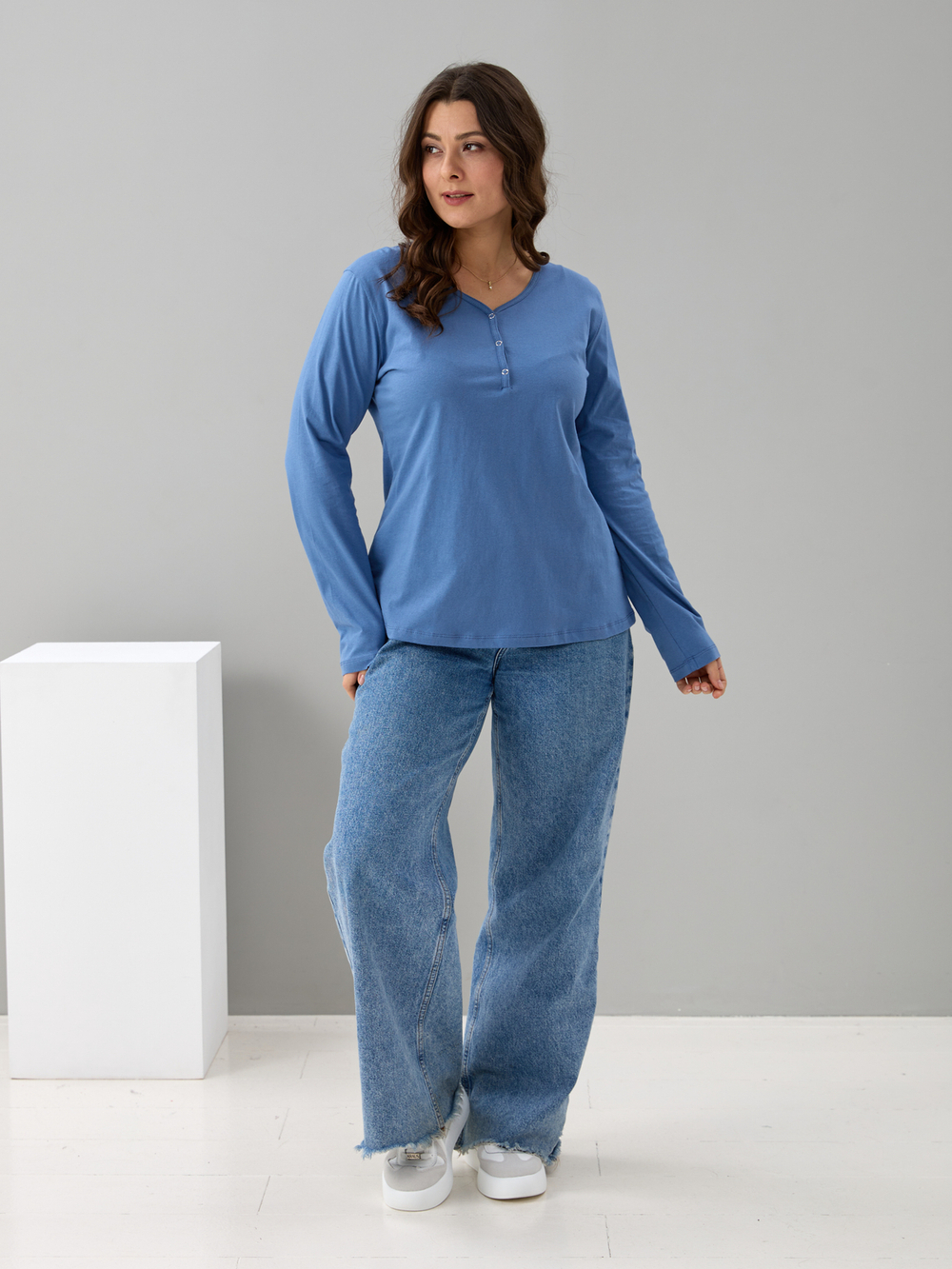 Лонгслив Л-004/индиго