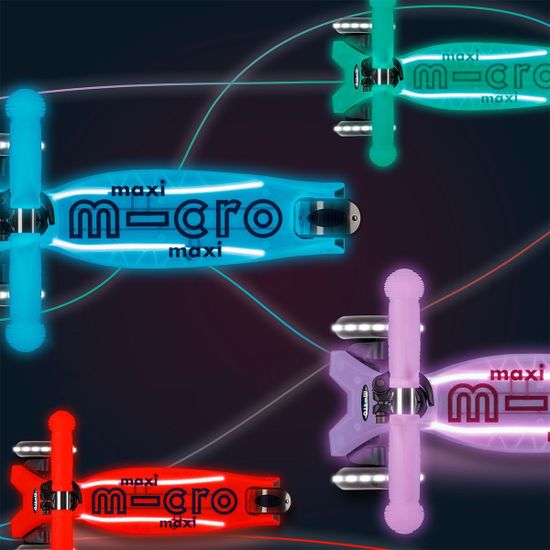 Самокат Самокат Maxi Micro Deluxe Glow Plus LED