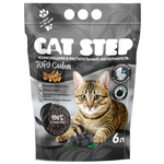 Наполнитель растительный комкующийся CAT STEP Tofu Carbon, 6л