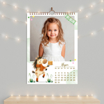 PSD-Шаблон перекидного календаря "Лошадки"