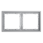 Рамка пластиковая VOLTUM S70 на 2 поста, (серый)