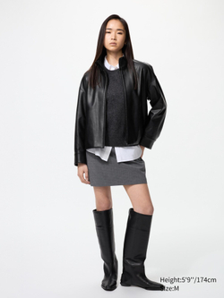 UNIQLO БОМБЕР ОВЕРСАЙЗ, ЧЕРНЫЙ