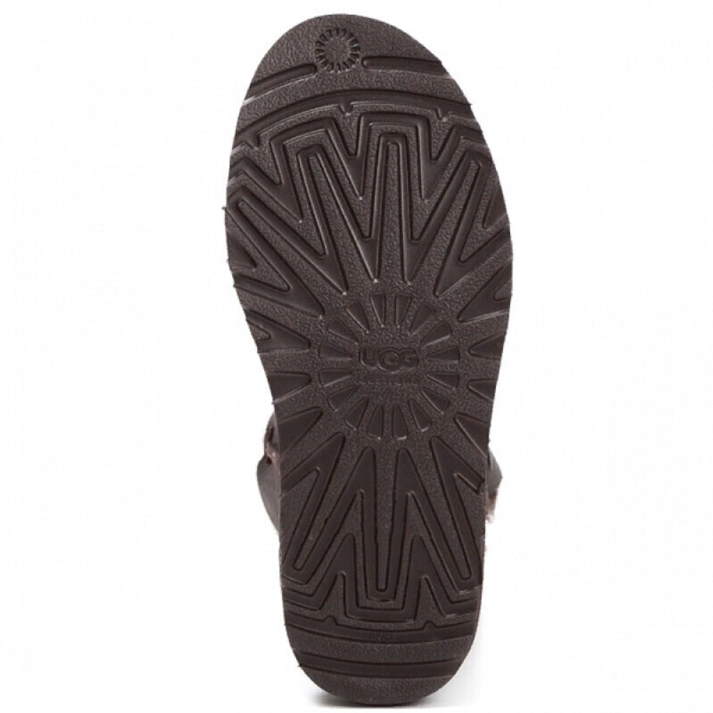 Угги Bailey Button Triplet Metallic Chocolate