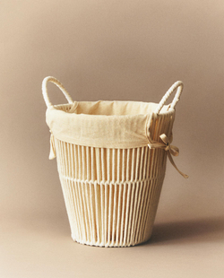 Zara Home Корзина из нержавеющей стали, цвет бежевый, 31 см