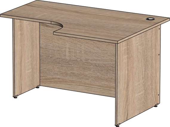 Стол эргономичный Стандарт Про дуб сонома