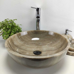 Раковина из оникса Bowl Grey Medium TinLip BO-61036 45*45*15