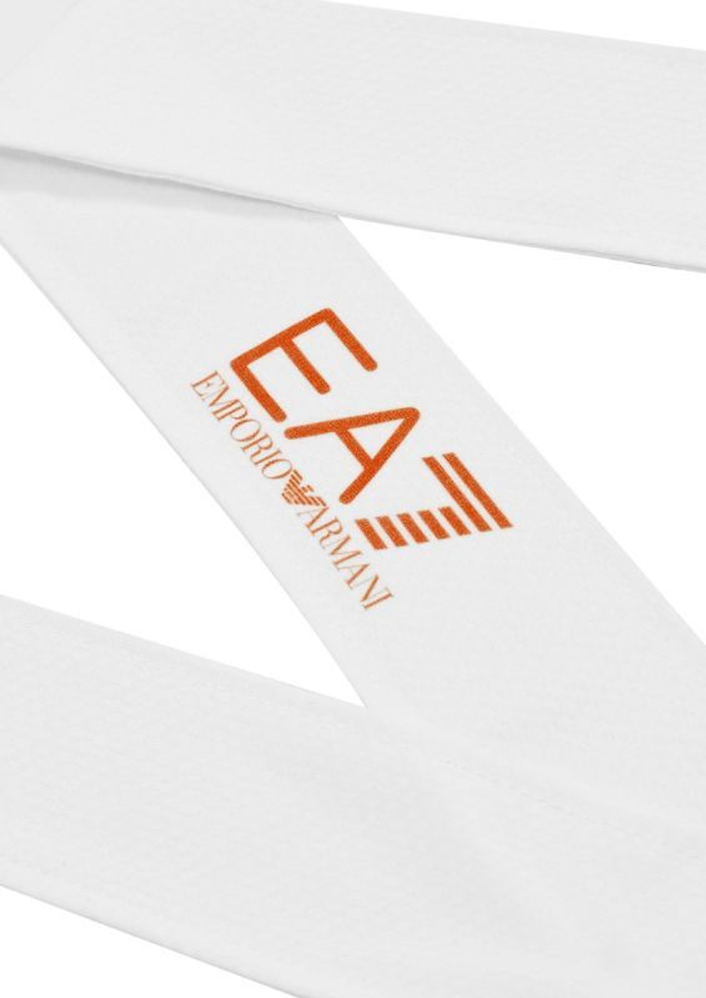 Теннисная бандана EA7 Unisex Woven Headband - white/orange