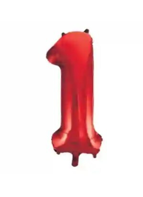Шар цифра №1 Красный