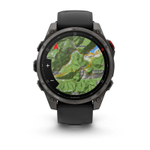 Garmin Fenix 8 Pro — 47 мм AMOLED Sapphire Carbon Gray DLC Titanium Black / Pebble Gray
