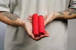 Грипсы Ethic rubber grips red