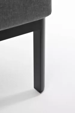 "Сан Ремо" кресло плетеное из роупа садовое, каркас алюминий темно-серый, роуп серый, ткань серая