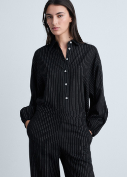 Прямые брюки в полоску