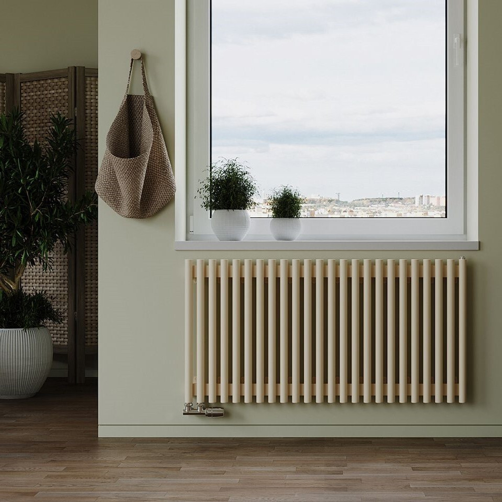 Радиатор трубчатый Guardo Torre 3D-600-24 NK-VER-L R1015(M) бежевый матовый