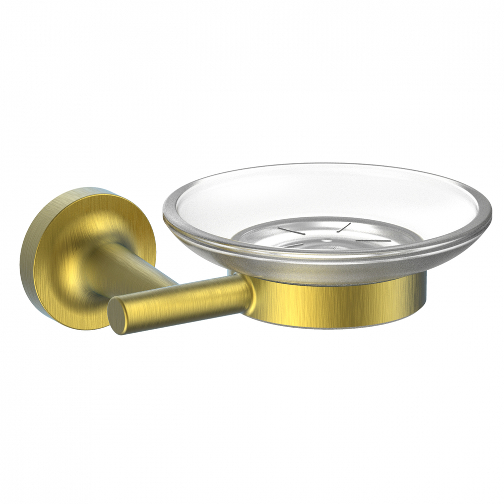 Мыльница с держателем WONZON & WOGHAN SIMPLE, Брашированное золото (WW-6522-BG)