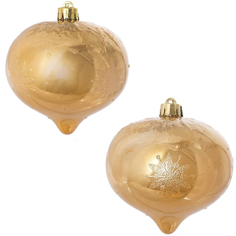 GAEM Набор из 2шт Украшение новогоднее "Шар счастье", D 9.5 см, L17 W9,5 H9,5 см