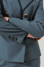 1897 Жакет женский (бирюзово-коричневый)