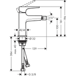 Смеситель для биде Hansgrohe Metropol 32520700 белый матовый