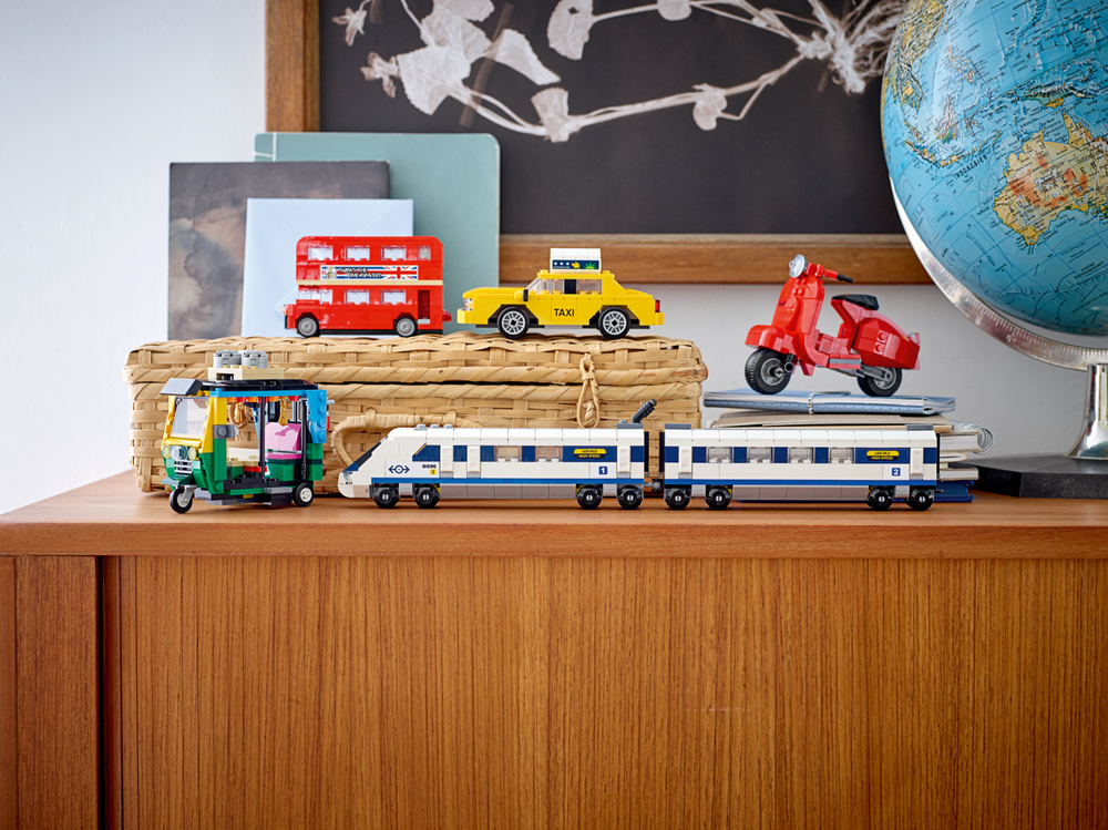 Конструктор Лего креатор 40518 Скоростной поезд | LEGO Creator High-Speed Train пассажирский поезд  284 детали 7+