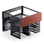 Корпус JONSBO N4, ITX, Micro-ATX, черный (без БП)